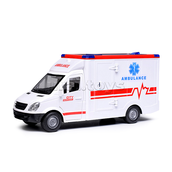 Машина "Rescue service" (свет, звук) цвет белый, в коробке