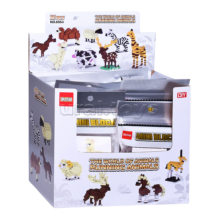 Конструктор "Парнокопытные животные" в ассортименте, в коробке