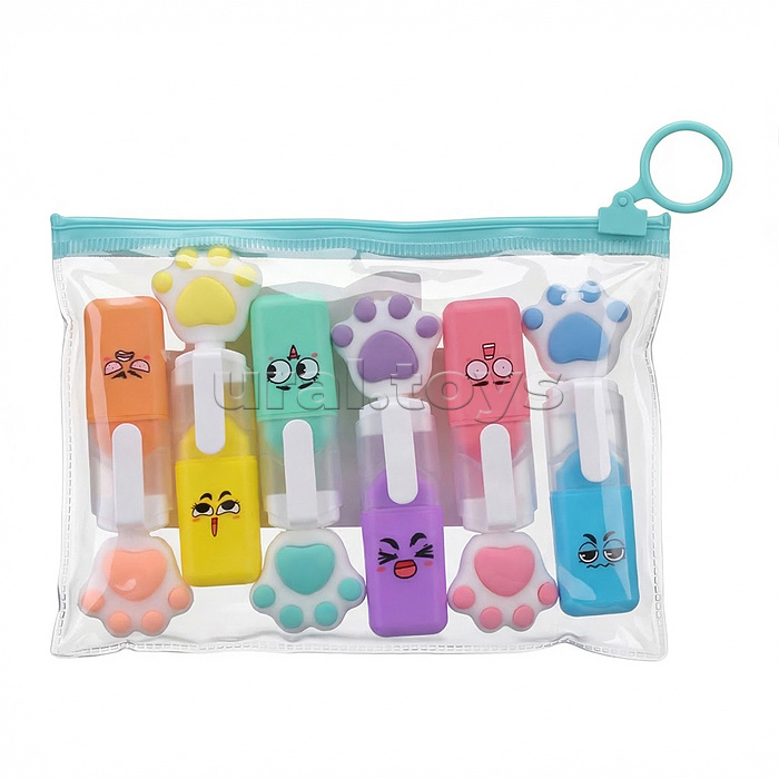 Набор маркеров-выделителей (6 цветов в наборе)