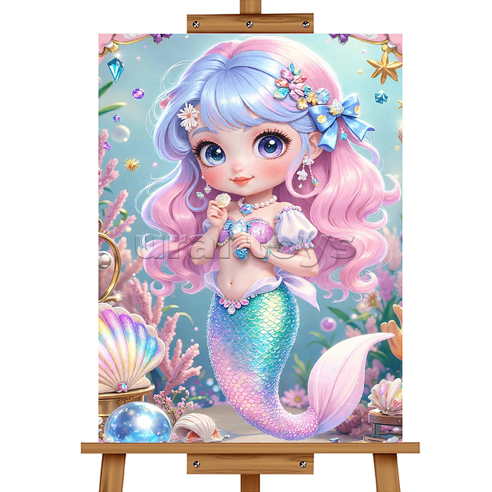 Мозаика алмазная "Русалочка" 20*30см