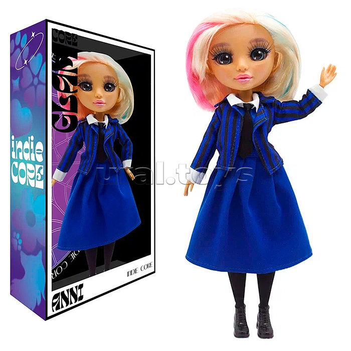 Модная кукла коллекция Glam Core, Энни Indie Core, в школьной форме, 27см,