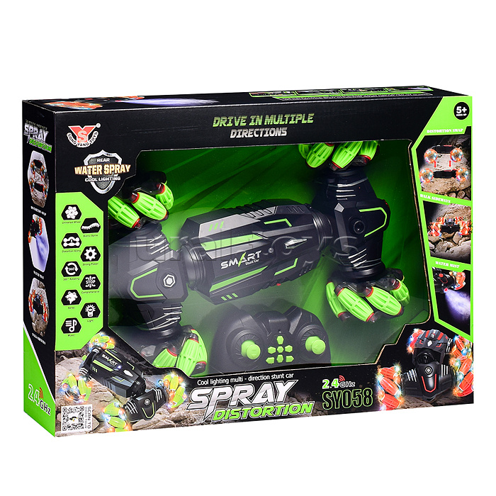 Машина "Яркий трюк" р/у, 27 MHz, в коробке