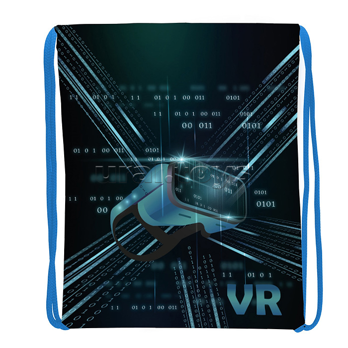 Мешок для обуви "VR" 1 отделение, 370х470мм, петля для подвеса, полиэстер, 210 ден