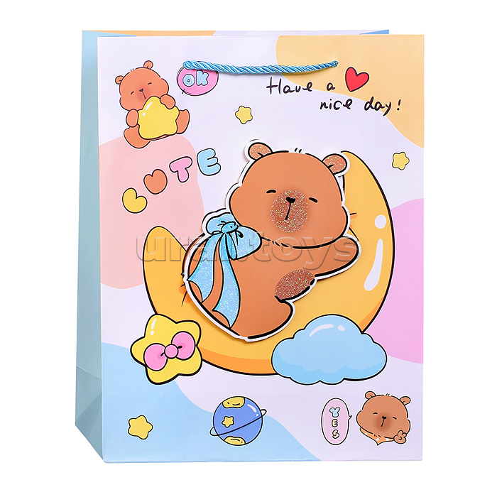 Пакет подарочный "Маленький праздник" 26*10*32см