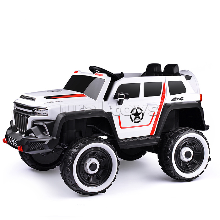 Электромобиль "Бархан" 12V7A с полным приводом, белый