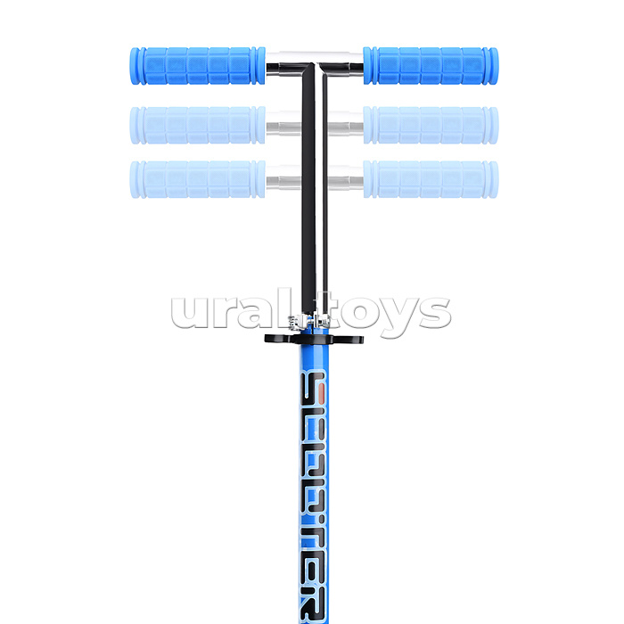 Самокат 2-х кол., синий, d 200 мм., PU, в коробке