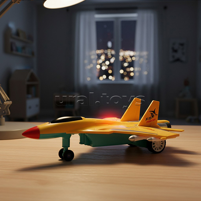 Самолет "Небесный защитник" р/у, 27 MHz, (свет) в коробке