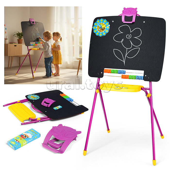 Мольберт односторонний сиреневый