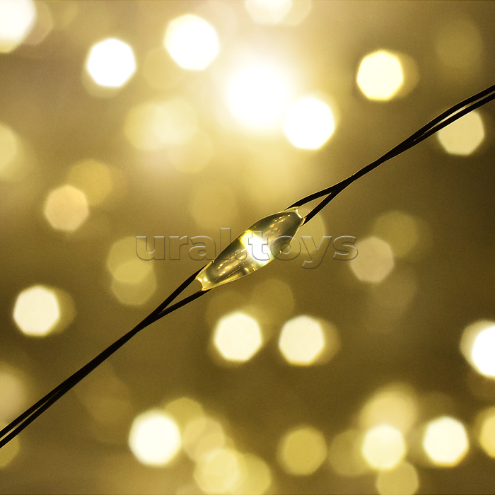 Электрогирлянда 10м, 100 ламп, теплый