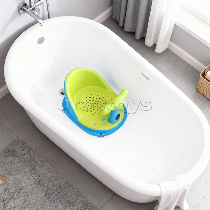 Детский стульчик - сиденье с термометром (зеленый)