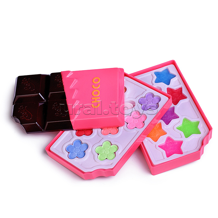 Набор детской косметики "Плитка шоколада" в коробке