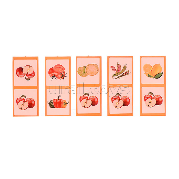 Домино тип 2 "Фрукты и овощи"