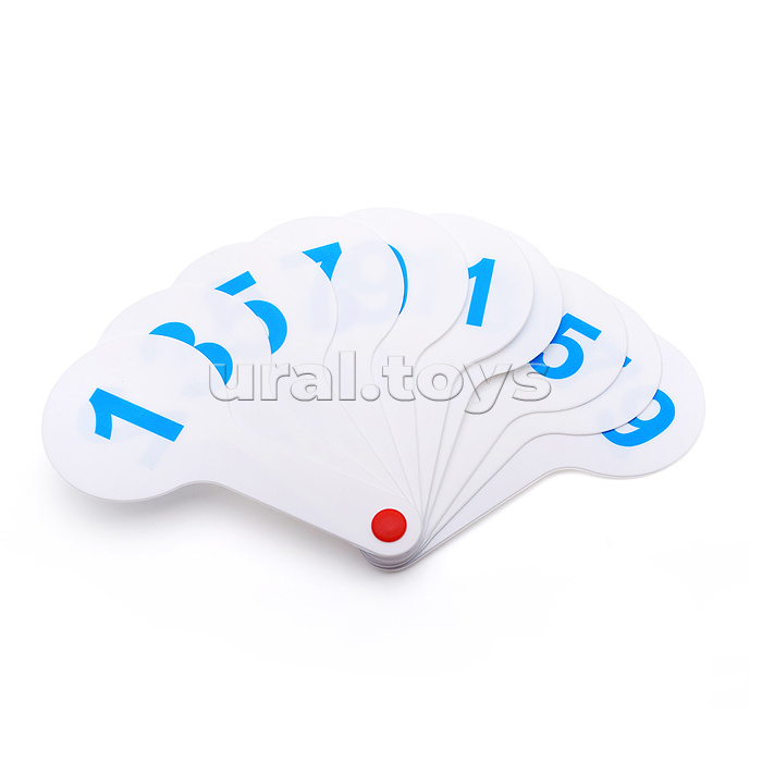 Касса-веер "Цифры" цифры до 20, 1 веер в упаковке