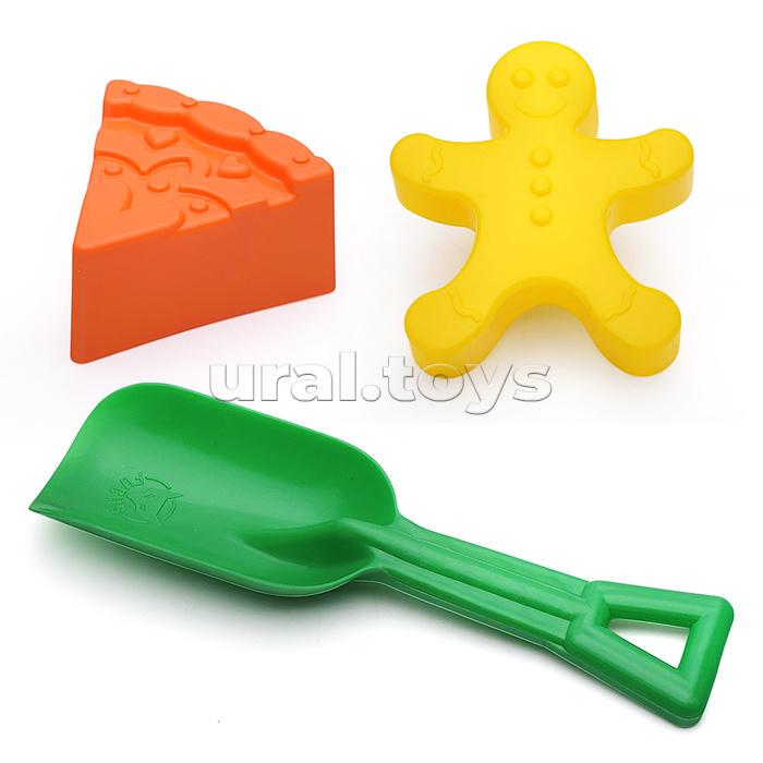 Песочный набор 2 формочки+совочек