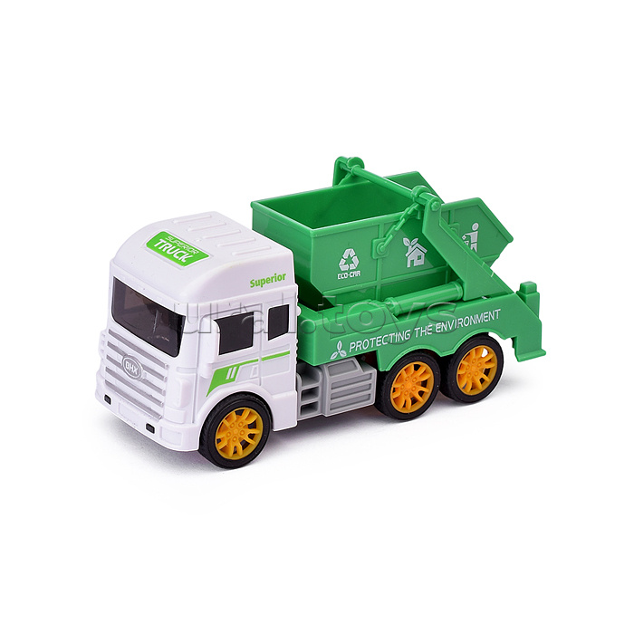 Машина "Мусоровоз" 4 вида, в пакете