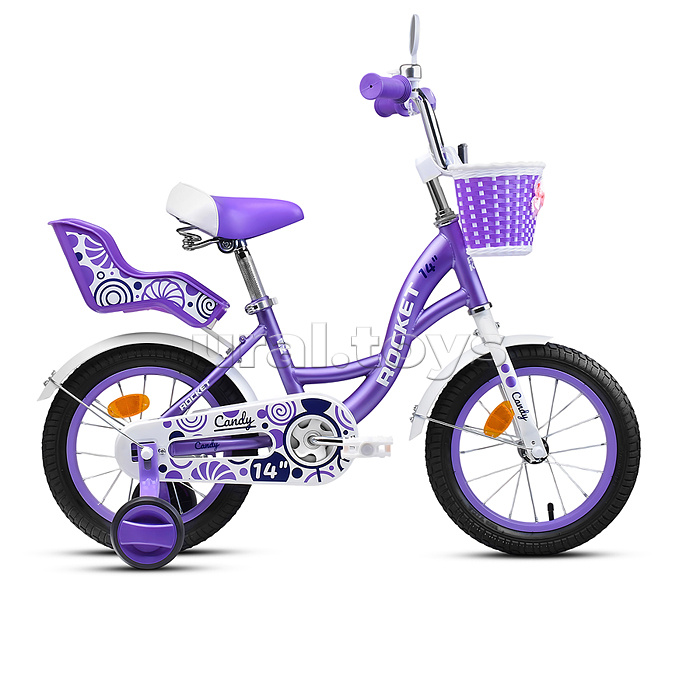 Велосипед 14" Rocket Candy, цвет фиолетовый
