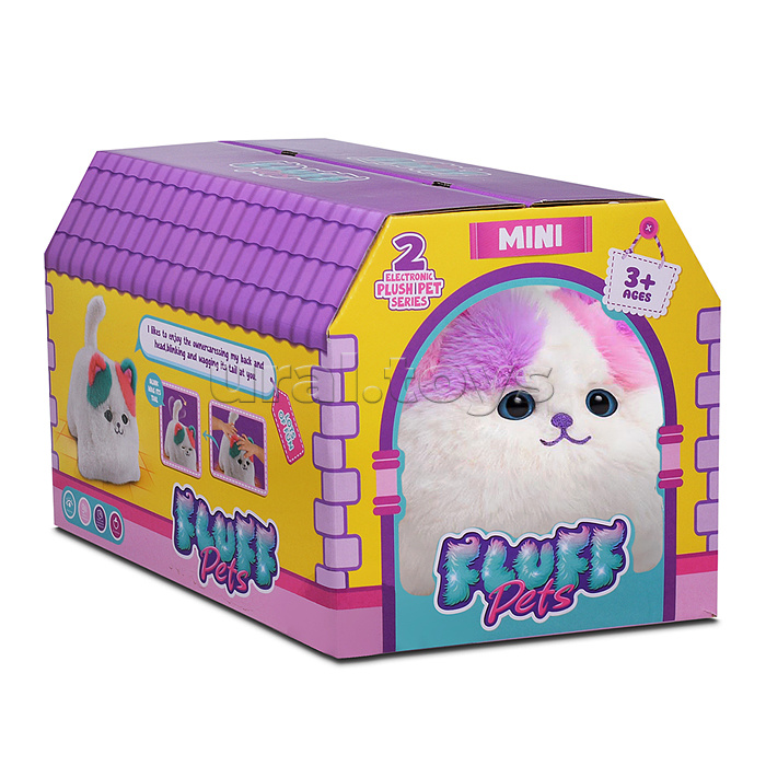 Кошка "Дарси" (глазки двигаются, запись, поёт и пьёт молоко) в коробке