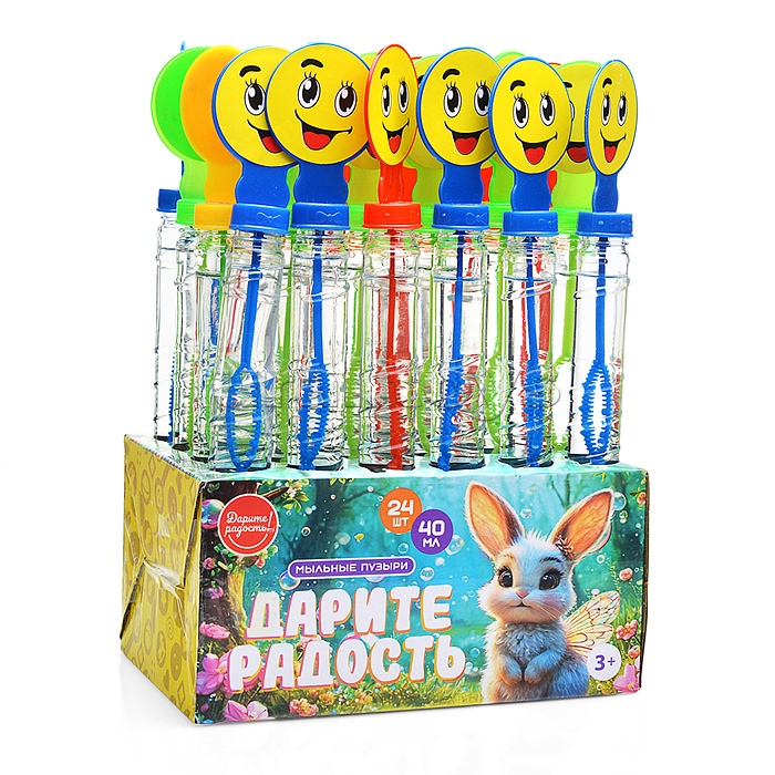 Мыльные пузыри "Смайлик" 40 мл.