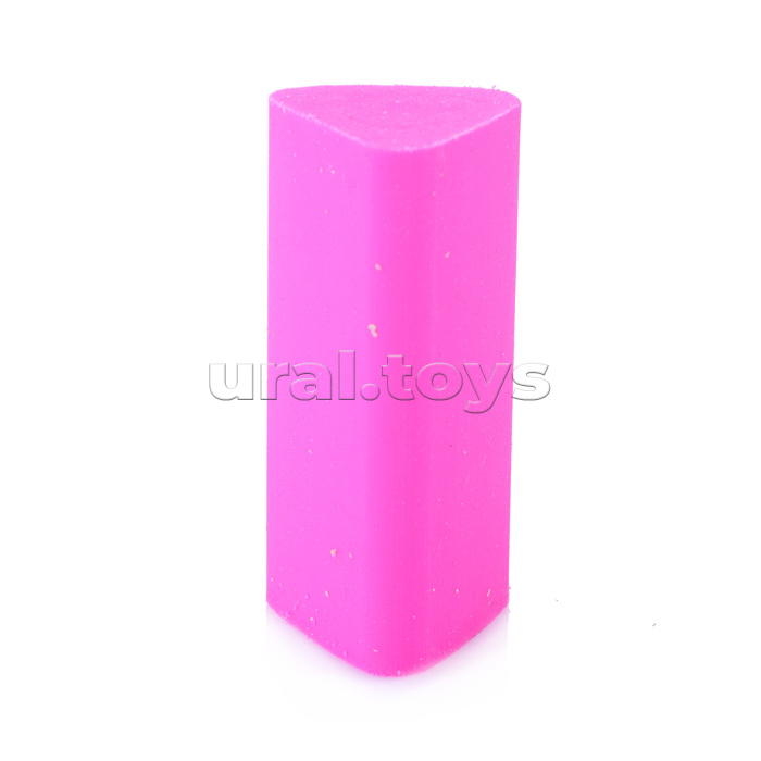 Ластик треугольный термопластичная резина цвета ассорти