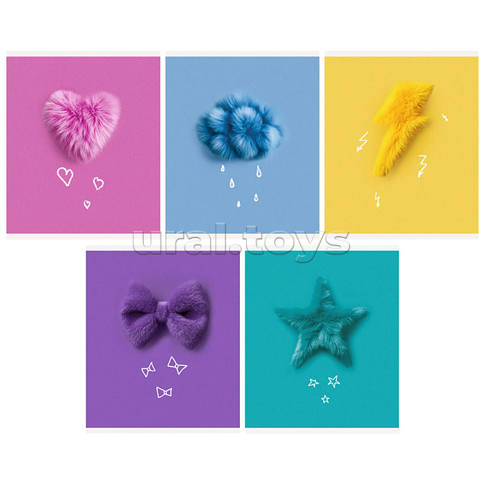 Тетрадь 96л. клетка "Fuzzy Dreams" А5 скрепка