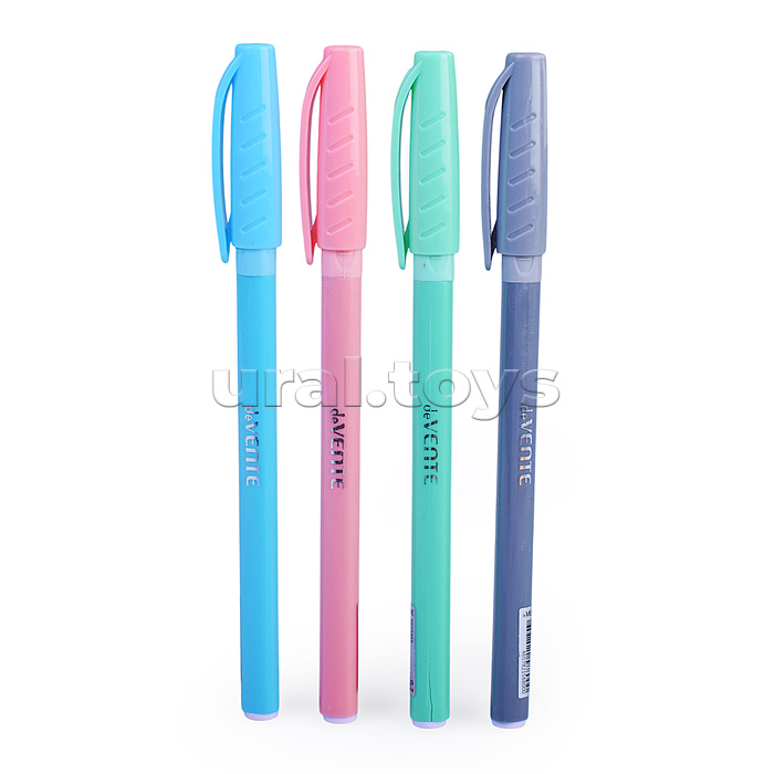 Ручка шариковая "Triolino Pastel" серия Speed Pro, d=0,7 мм, ультра гладкое письмо, чернила на масляной основе, игольчатый пишущий узел, полупрозрачный пастельный трехгранный корпус с каучуковым держателем, сменный стержень, индивидуальная маркировка, в к