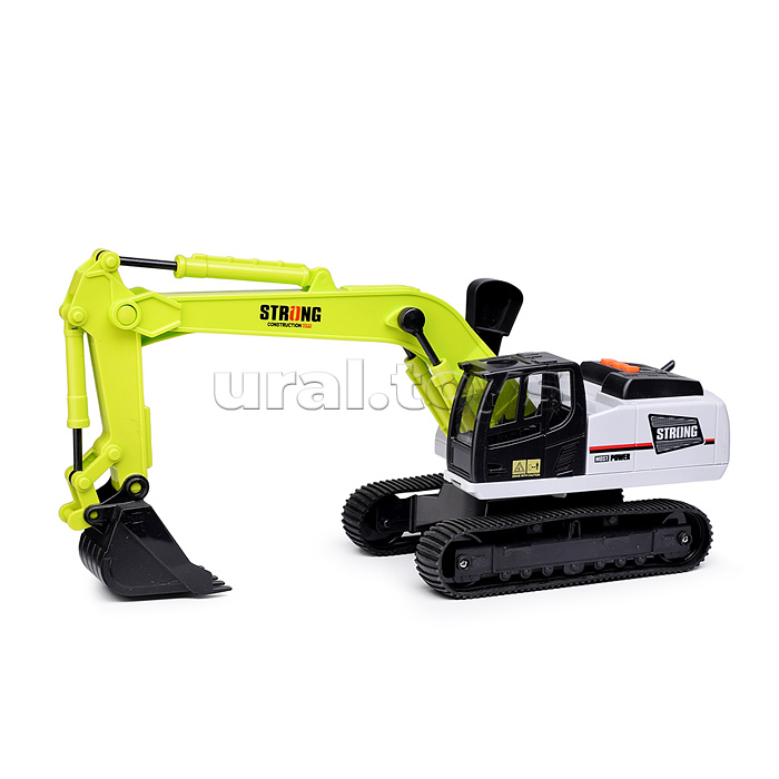 Машина "Эскаватор на гусеницах" (свет, звук) в коробке