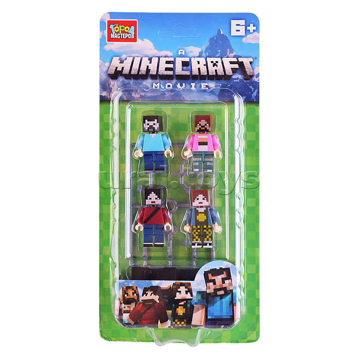 Конструктор фигурки minecraft movie -4 шт. Конструктор фигурки minecraft movie -4 шт.