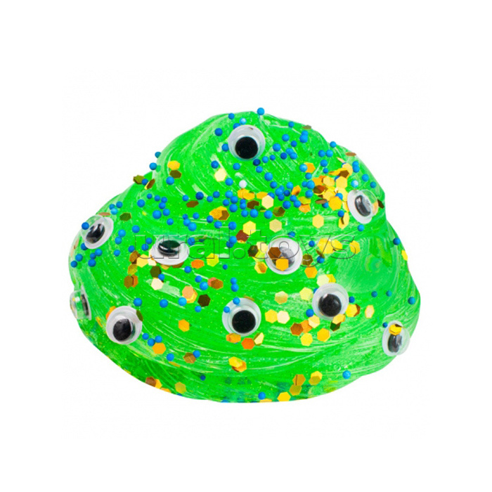Игрушка для детей Emoji-slime, зеленый, 110 г. Влад А4