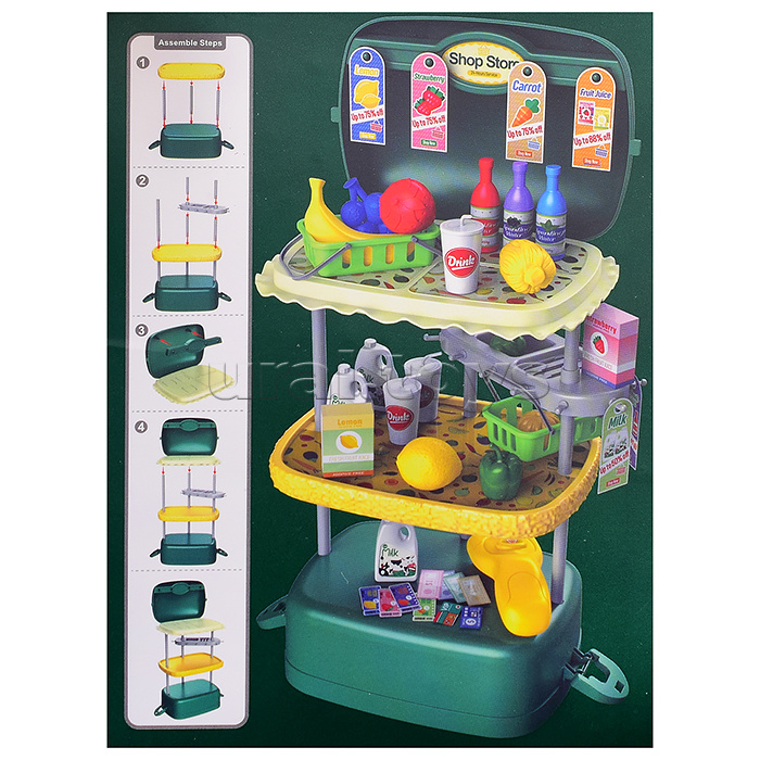 Игровой набор "Продукты" в чемодане