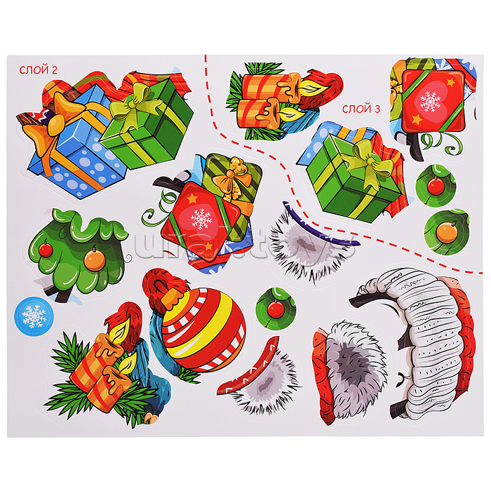 3Д аппликация. Новогодние игрушки своими руками - 2