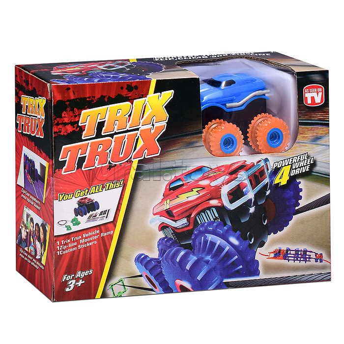 Машина-трюкач на батарейках, в коробке