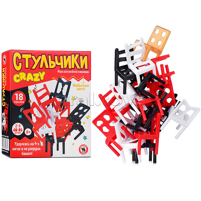 Веселая игра «Стульчики. Crazy», 18 штук