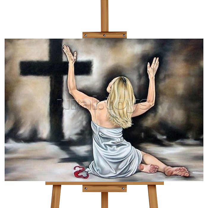 Набор для рисования "Картина по номерам 40*50 см. Покаяние"