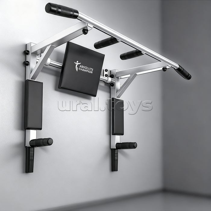 Турник Триумф Лайт белый с черными ручками