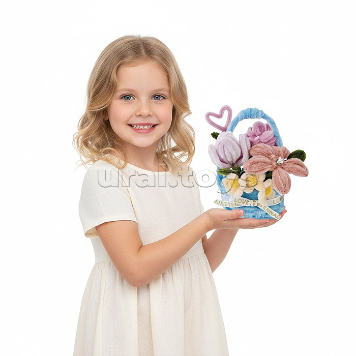 Набор творческая мастерская "Цветы в корзинке-4" в коробке