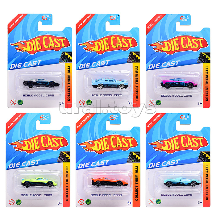 Машина металлическая "Гонщик" на листе