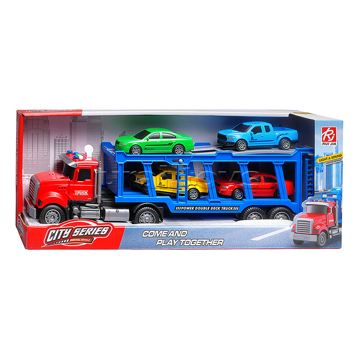 Машина "Автомобилевоз" (свет, звук) в коробке