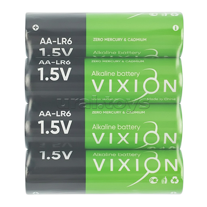 Батарейка алкалиновая Vixion LR6 - AA (плёнка 4шт)