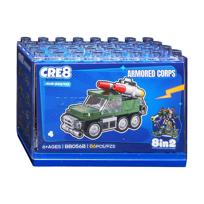 Конструктор "Боевой робот" 8 в 1 в коробке
