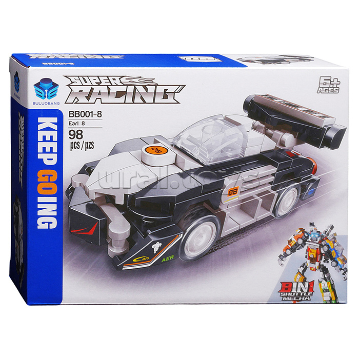 Конструктор "Суперкар" 8 в 1 (786 дет.) в коробке