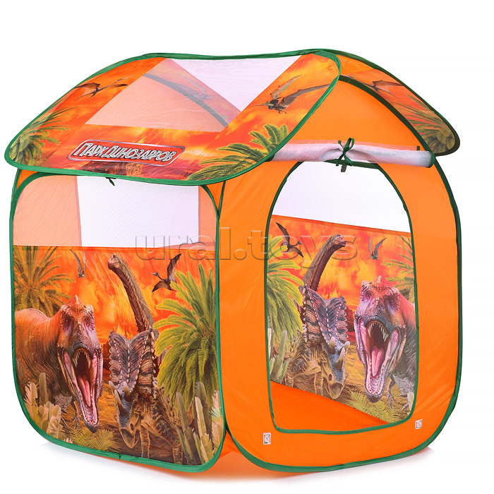 Палатка детская игровая "Парк динозавров" 83х80х105см, в сумке
