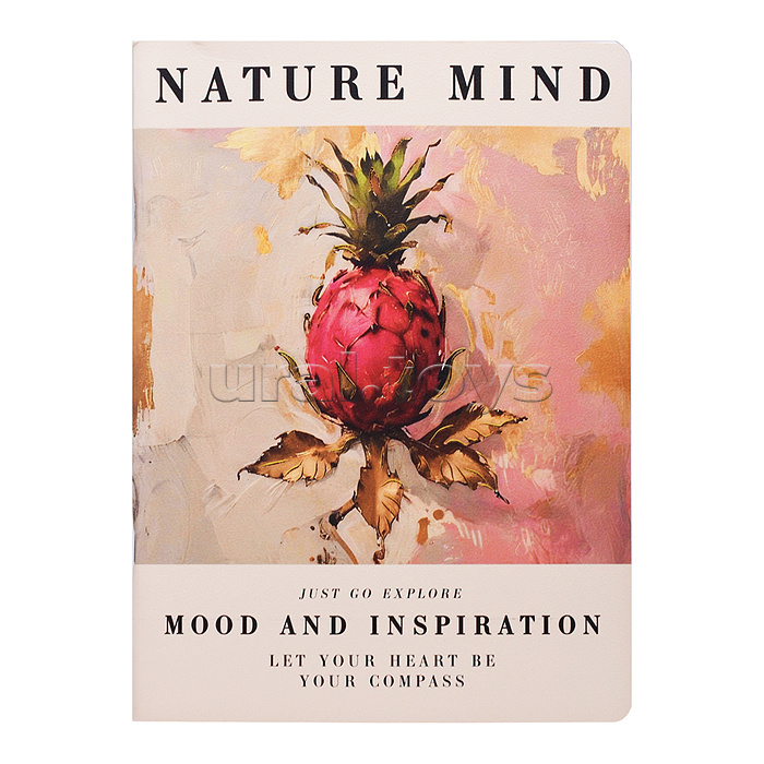 Тетрадь 40л. "Jane. Nature Mind" на скобе Premium А4 обл.: Плотный картон, матовая текстурная ламинация