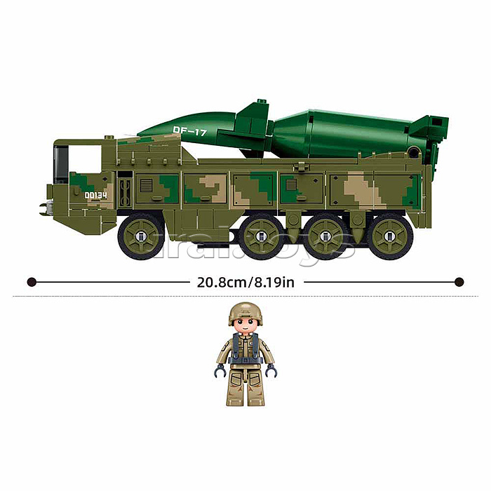 Конструктор "Ракетоносец" (216 дет.) в коробке