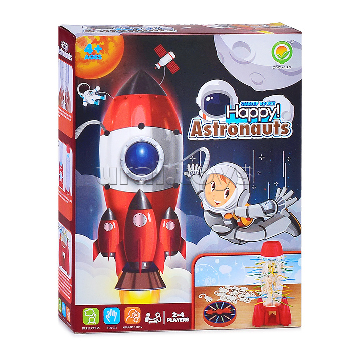 Настольная игра шарики и палочки "Счастливый астронавт" в коробке
