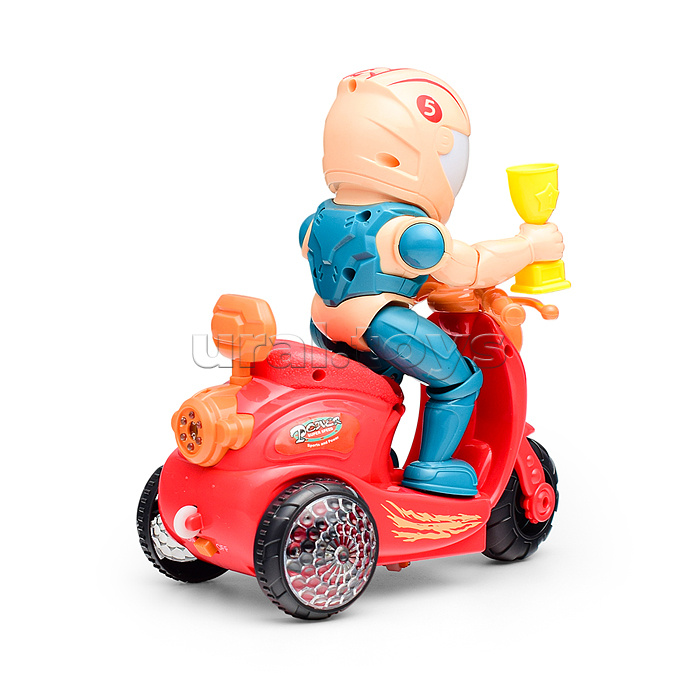 Мотоцикл "Драйвер" на батарейках, в коробке