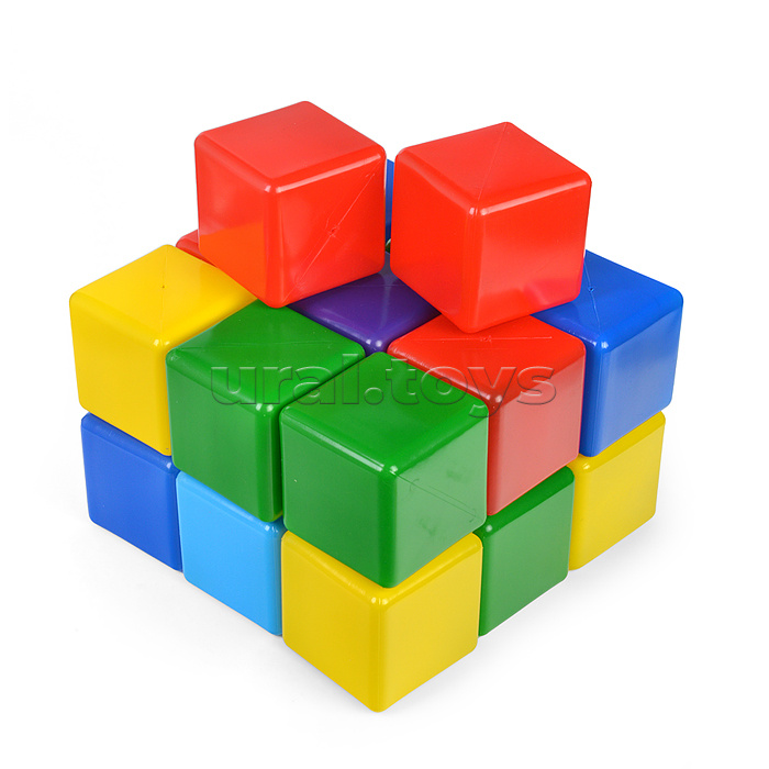 Набор кубиков-2 (20 шт.) (грань кубиков 8 см, цвет: мультиколор)