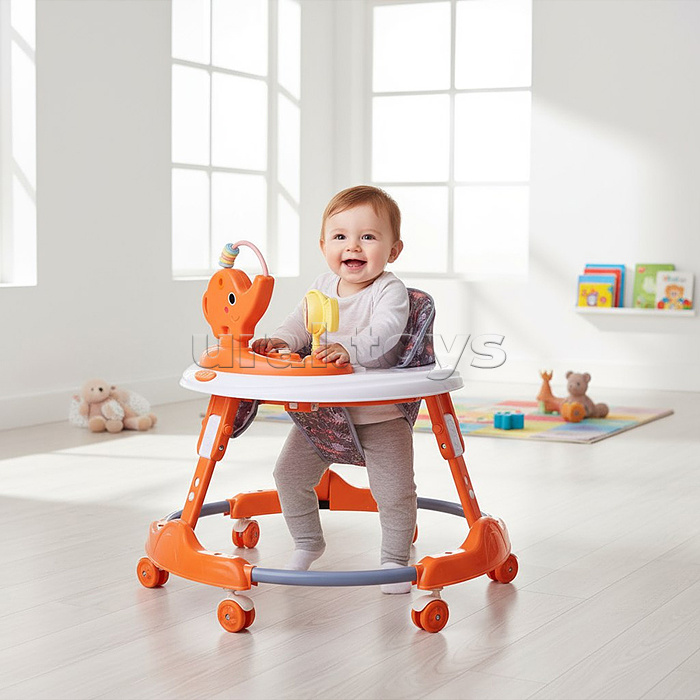 Ходунки "Веселый слоник" (цвет желтый)