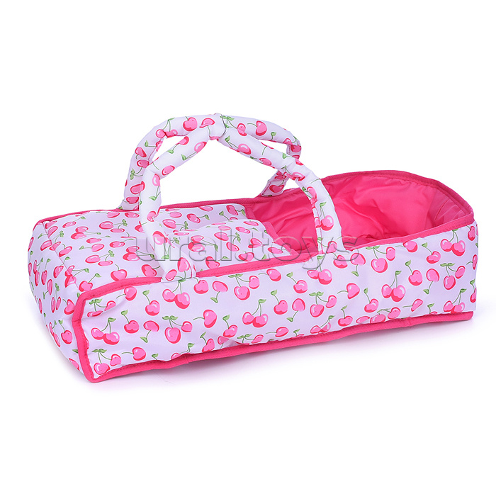 Коляска-люлька для кукол, металлическая, с корзиной, цвет морские звезды