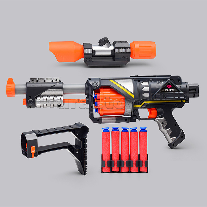 Автомат "Победитель" с мягкими полимерными пулями, в коробке Автомат "Победитель" с мягкими полимерными пулями, в коробке