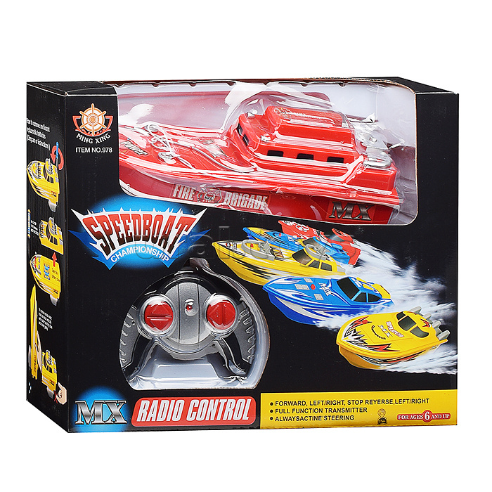 Катер "Пожарная бригада" р/у, 27MHz, в коробке